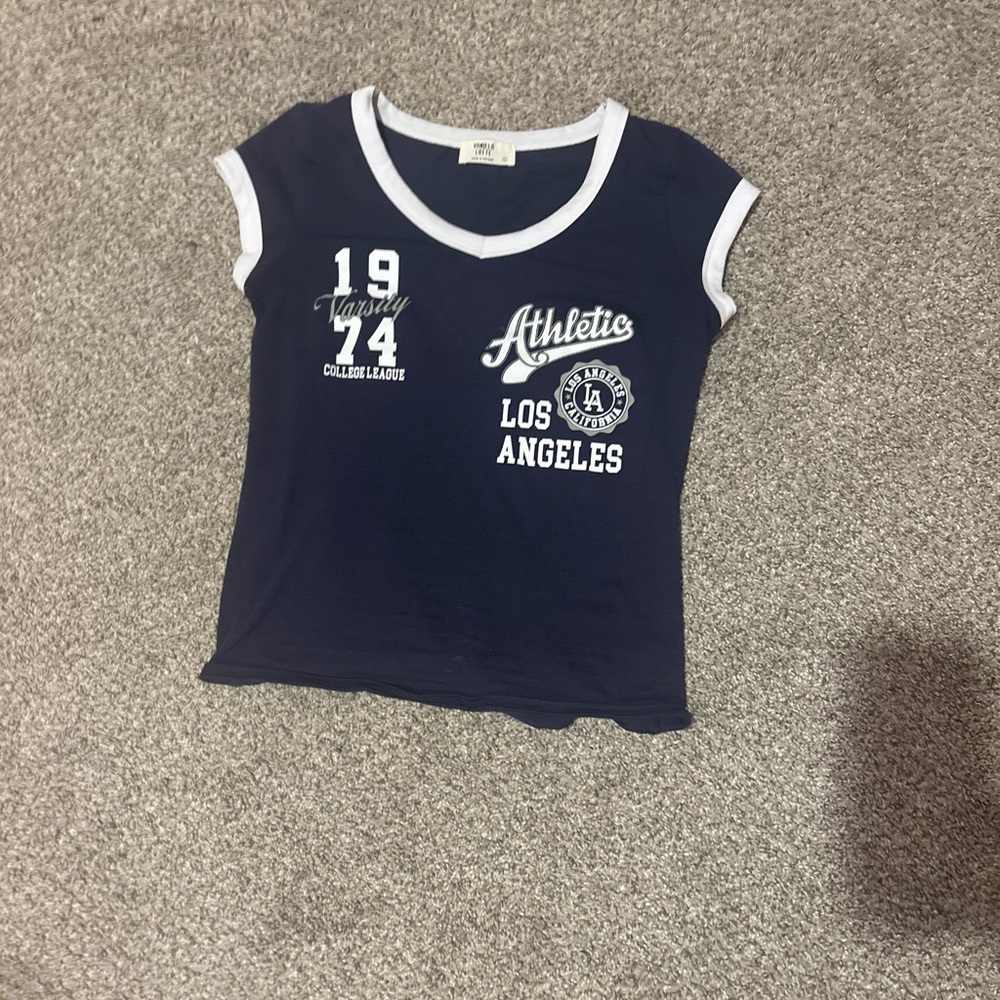 Missoni for Target Navy and White Crop Top